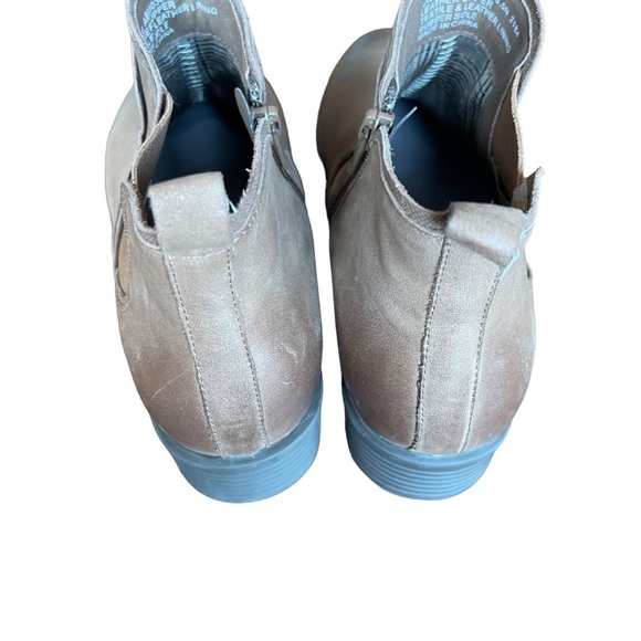 Obeo brown ankle boots unlike side zipper size 8.5 narrow burnished toe - Picture 5 of 16